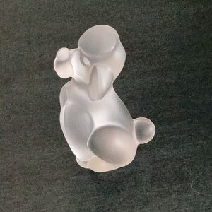 Cristal de Sevres French Poodle Frosted Figurine
